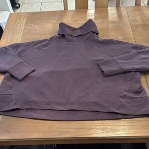 Women's Purple Turtleneck Sweater